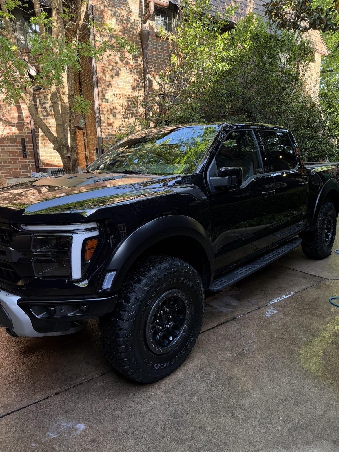 Blacked-out Ford Raptor freshly detailed by JBG Auto Spa